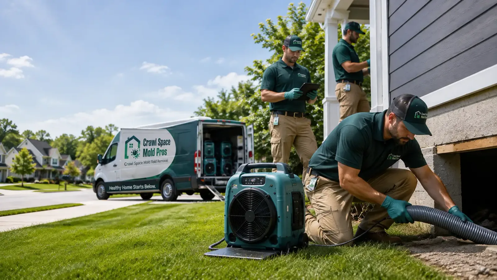 Crawl Space Mold Removal in Marion, KS